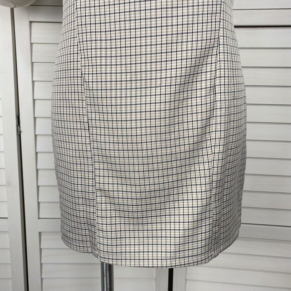 Princess Polly Alaysiah Mini Dress‎ Tan Check Spaghetti Strap AU 12 US Size 8 - Picture 4 of 11